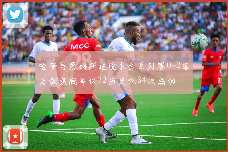 哈登与詹姆斯逆境求生系列赛0-2落后翻盘概率仅72历史仅34次成功